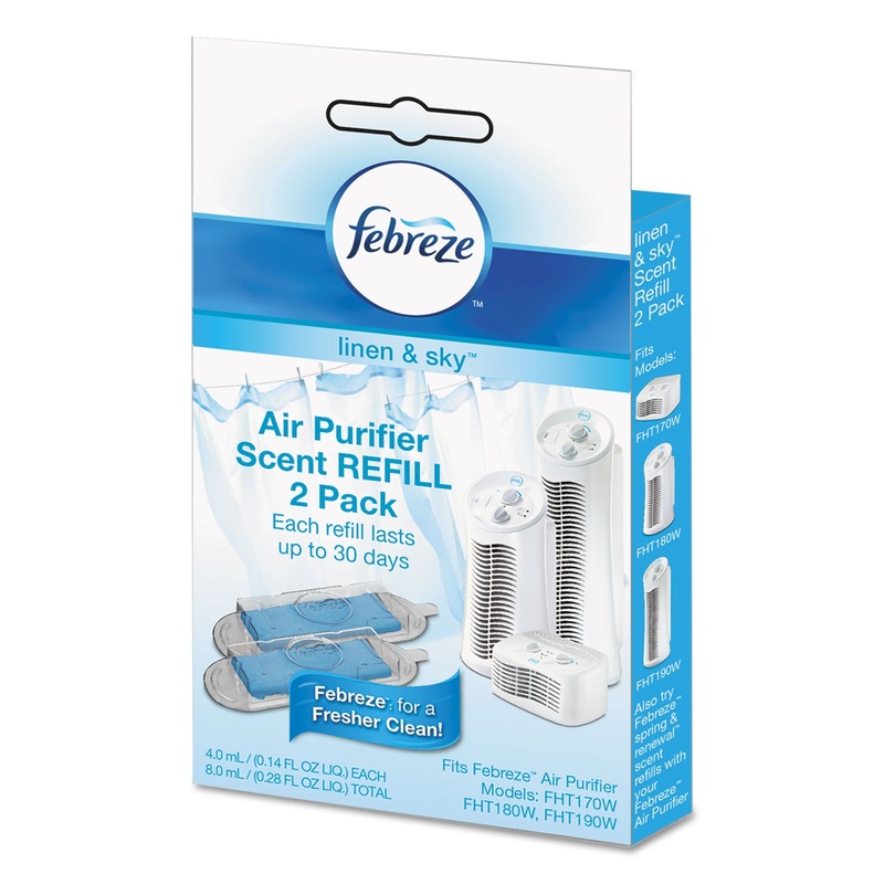 Air Purifier Refill, Linen Scent, 3 1/4 X 3/4″ X 5 1/2″, 2/each