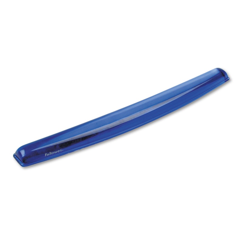 GEL CRYSTALS KEYBOARD WRIST REST, 18.5″ X 2.25″, BLUE