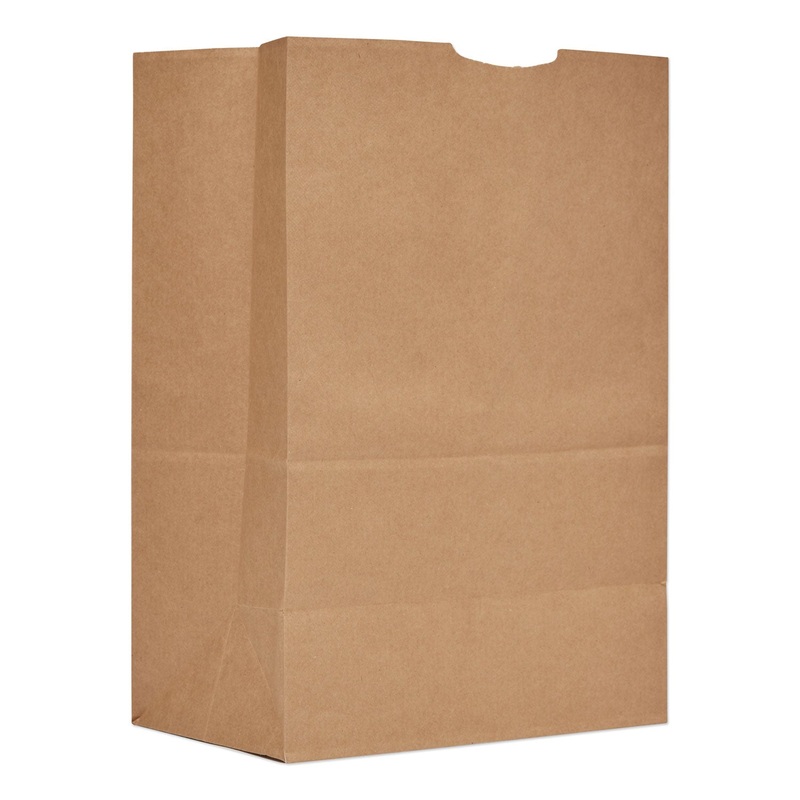 GROCERY PAPER BAGS, 52 LBS CAPACITY, 1/6 BBL, 12″W X 7″D X 17″H, KRAFT, 500 BAGS
