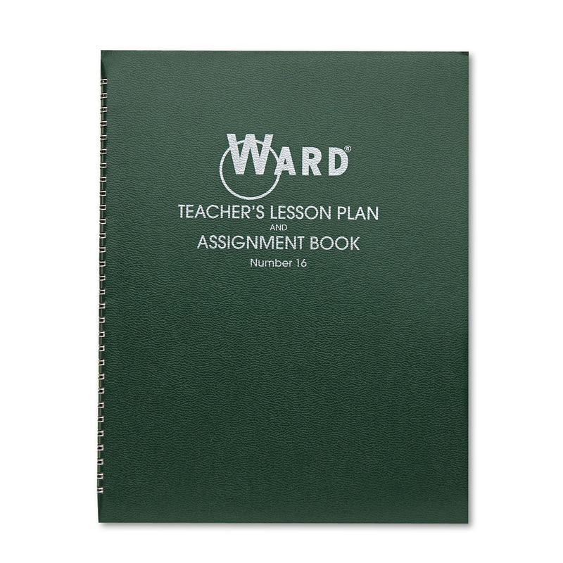 Lesson Plan Book, Wirebound, 6 Class Periods/day, 11 X 8-1/2, 100 Pages, Green