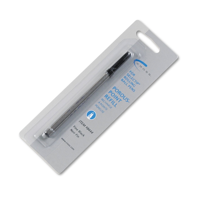 REFILL FOR CROSS SELECTIP POROUS POINT PENS, BULLET TIP, FINE POINT, BLACK INK