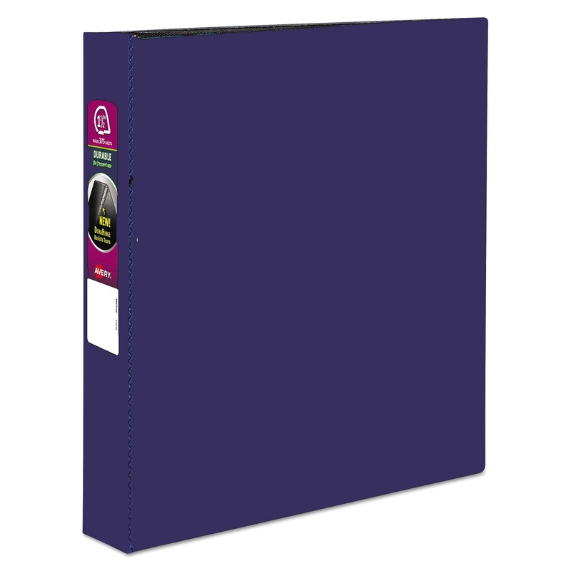 DURABLE NON-VIEW BINDER WITH DURAHINGE AND SLANT RINGS, 3 RINGS, 1.5″ CAPACITY, 11 X 8.5, BLUE