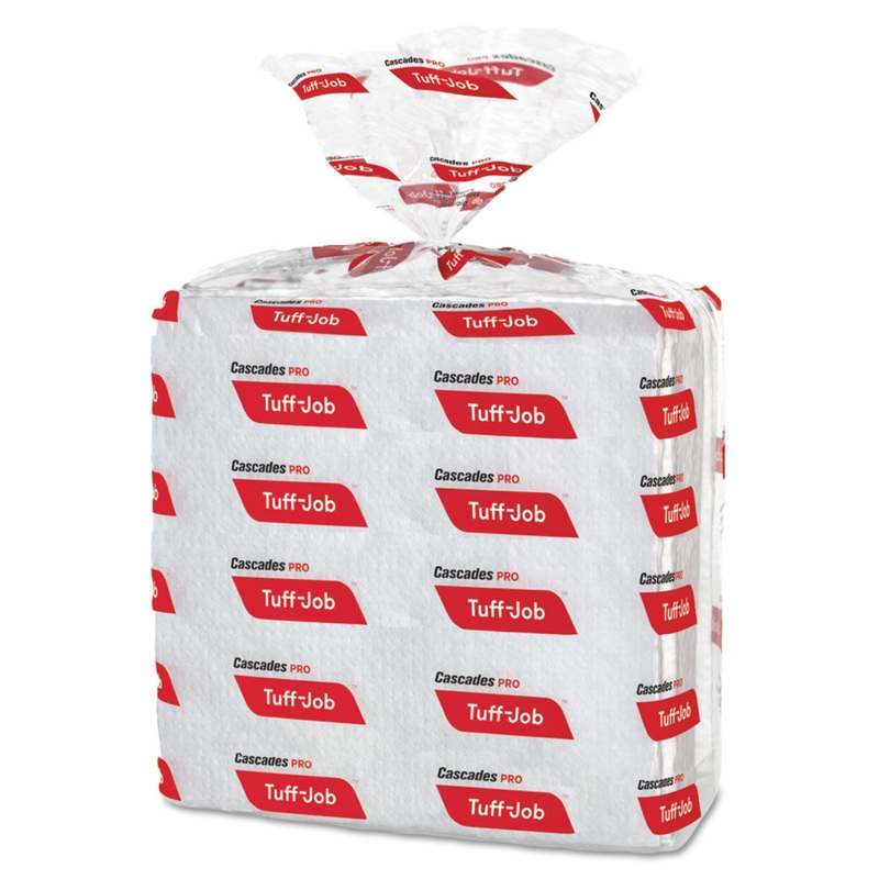 Tuff-Job S300 Airlaid Wipers, 12 X 13, White, 50/pack, 16/carton