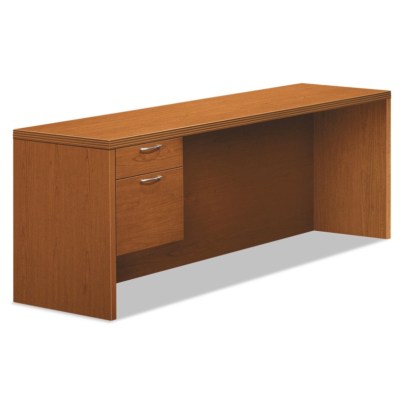 VALIDO SERIES LEFT PEDESTAL CREDENZA, 72W X 24D X 29.5H, BOURBON CHERRY