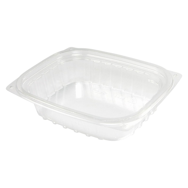 CLEARPAC CLEAR CONTAINER, 8 OZ, 5.9 X 4.9 X 1.3, CLEAR, 1008/CARTON