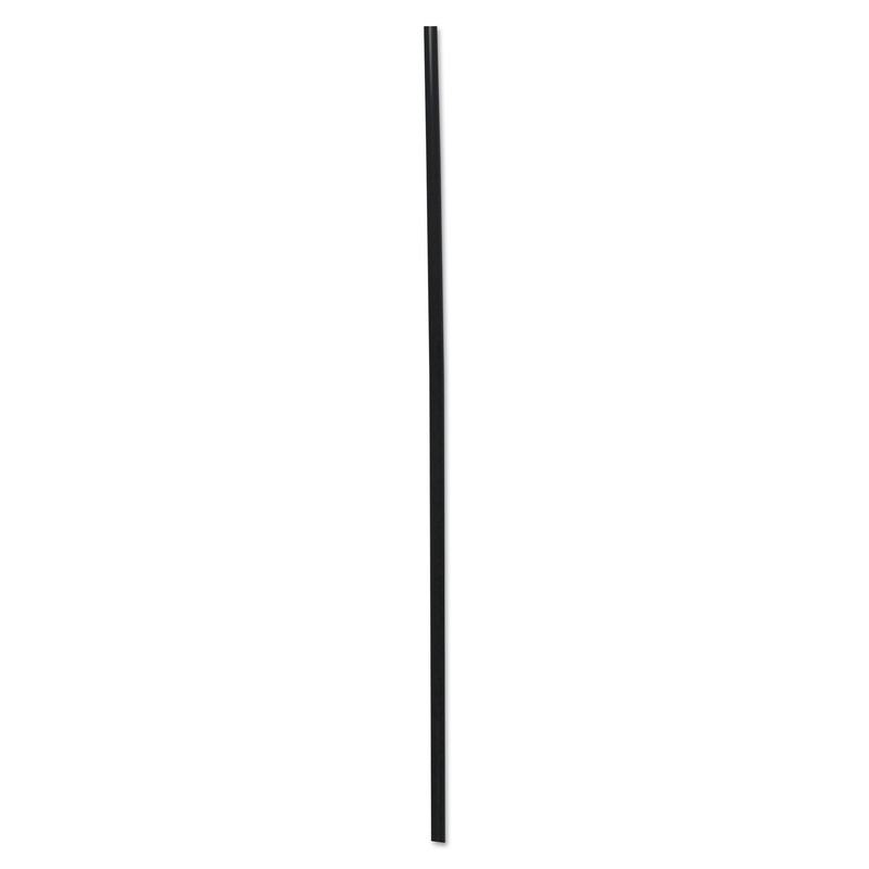 COCKTAIL STRAWS, 8″, BLACK, 5000/CARTON