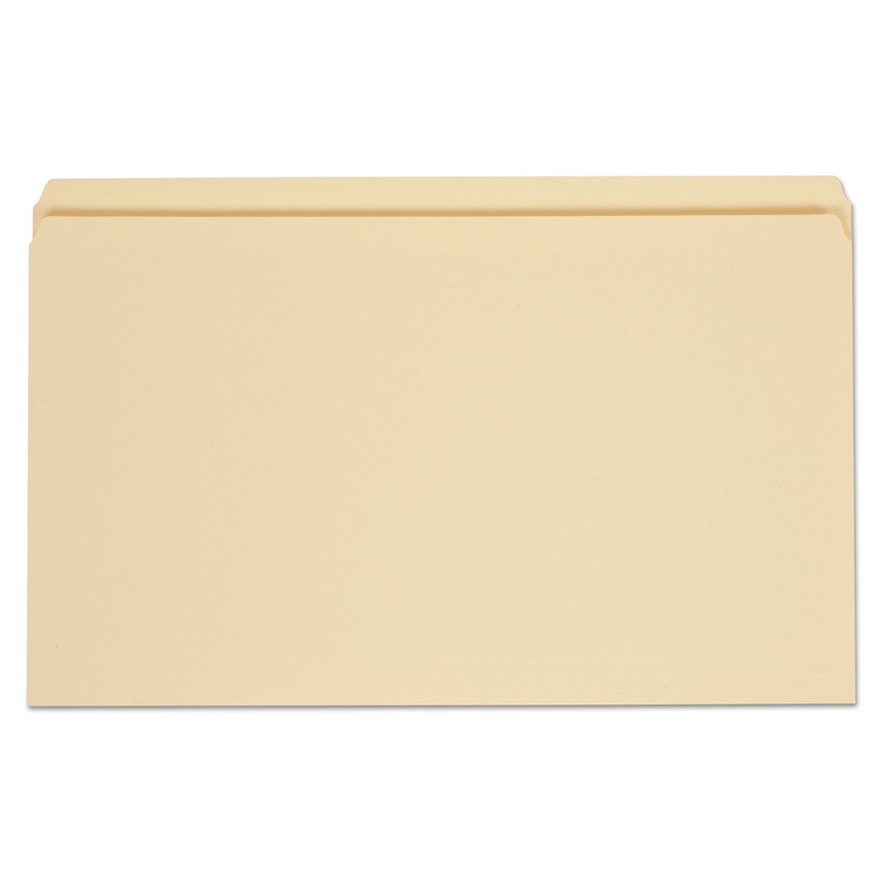 TOP TAB MANILA FILE FOLDERS, STRAIGHT TAB, LEGAL SIZE, 11 PT. MANILA, 100/BOX