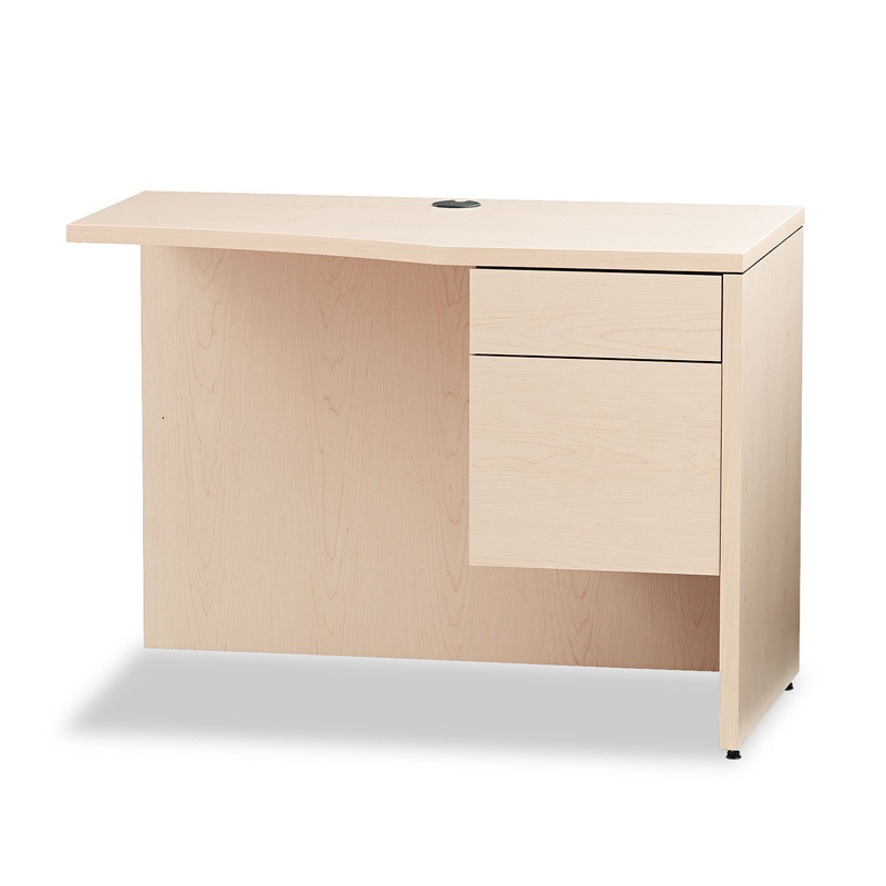 10500 Series Curved Return, Right, 42w X 18-24d X 29 1/2h, Natural Maple