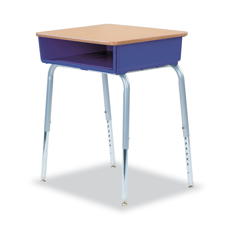 785 OPEN-FRONT STUDENT DESK WITH COLORED BOOKBOXES, 24W X 18D X 30H, PURPLE IRIS, 2/CARTON