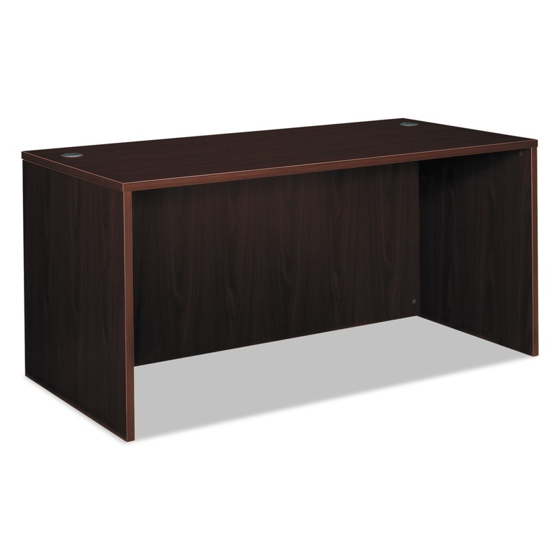 Bl Laminate Series Rectangular Desk Shell, 60w X 30w X 29h, Mahogany