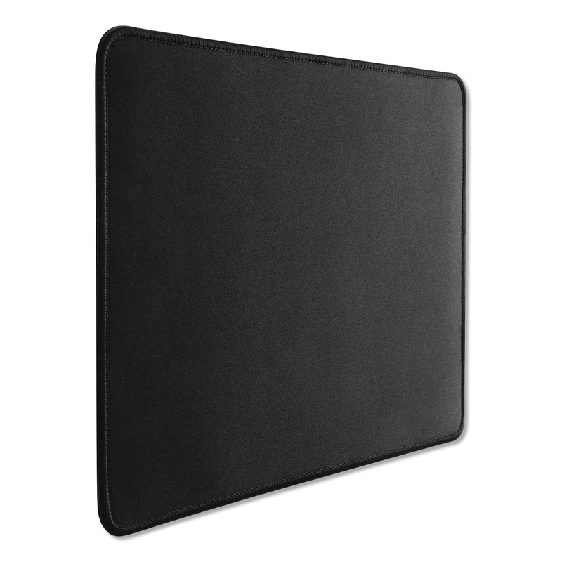 LARGE MOUSE PAD, NONSKID BASE, 9 7/8 X 11 7/8 X 1/8, BLACK