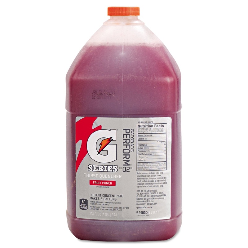 Liquid Concentrate, Fruit Punch, One Gallon Jug, 4/carton