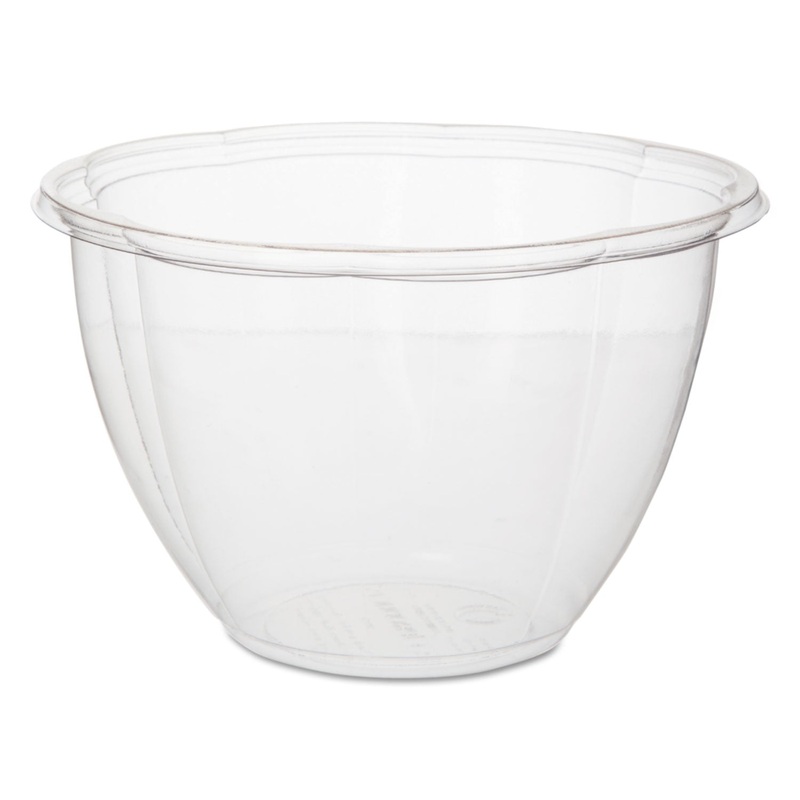 SALAD BOWLS, CLEAR, 48 OZ, 6.69″ DIA, 300/CARTON