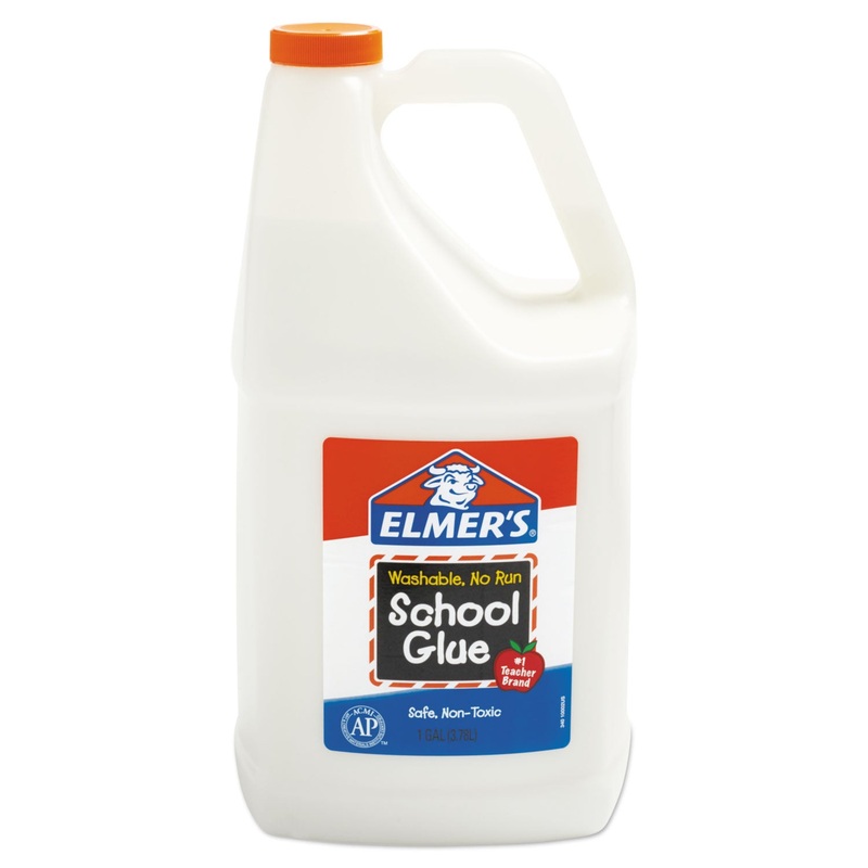 WASHABLE SCHOOL GLUE, 1 GAL, DRIES CLEAR