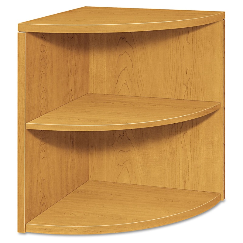 10500 Series Two-Shelf End Cap Bookshelf, 24w X 24d X 29-1/2h, Harvest