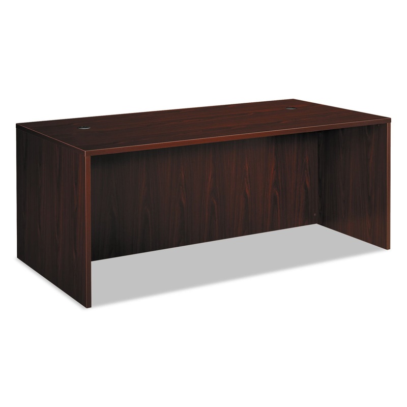 Bl Laminate Series Rectangular Desk Shell, 72w X 36w X 29h, Mahogany