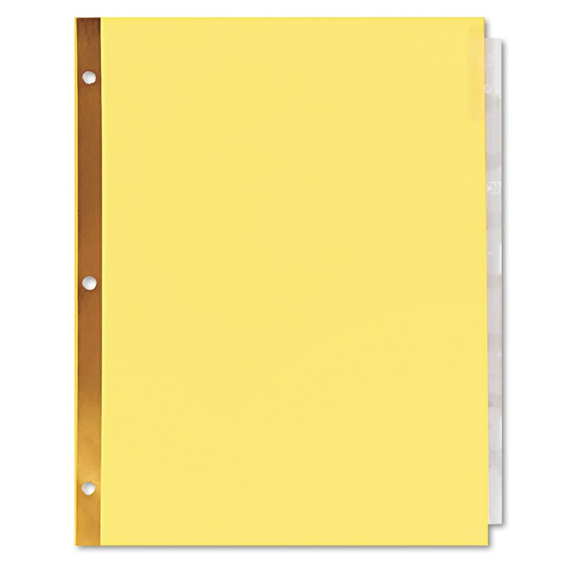 DELUXE EXTENDED INSERTABLE TAB INDEXES, 8-TAB, 11 X 8.5, BUFF, 24 SETS