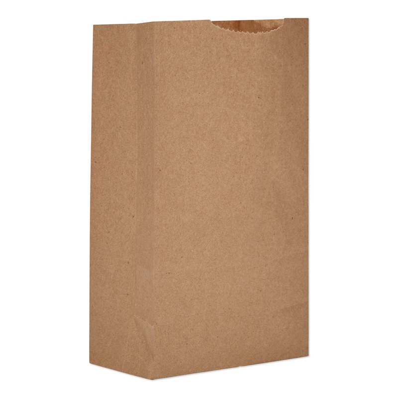 GROCERY PAPER BAGS, 30 LBS CAPACITY, #3, 4.75″W X 2.94″D X 8.56″H, KRAFT, 500 BAGS