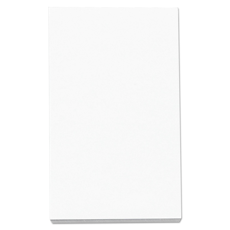 LOOSE WHITE MEMO SHEETS, 3 X 5, UNRULED, PLAIN WHITE, 500/PACK