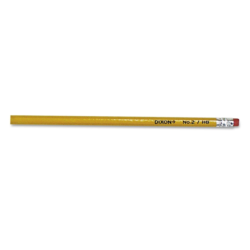 NO. 2 PENCIL, HB (#2), BLACK LEAD, YELLOW BARREL, 144/BOX