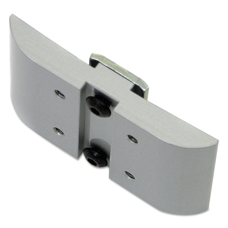 T-SLOT BRACKET, 3W X 0.5D X 2H, ALUMINUM