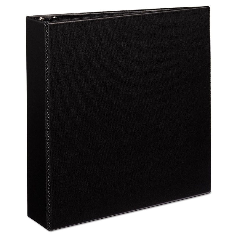 DURABLE NON-VIEW BINDER WITH DURAHINGE AND SLANT RINGS, 3 RINGS, 2″ CAPACITY, 11 X 8.5, BLACK
