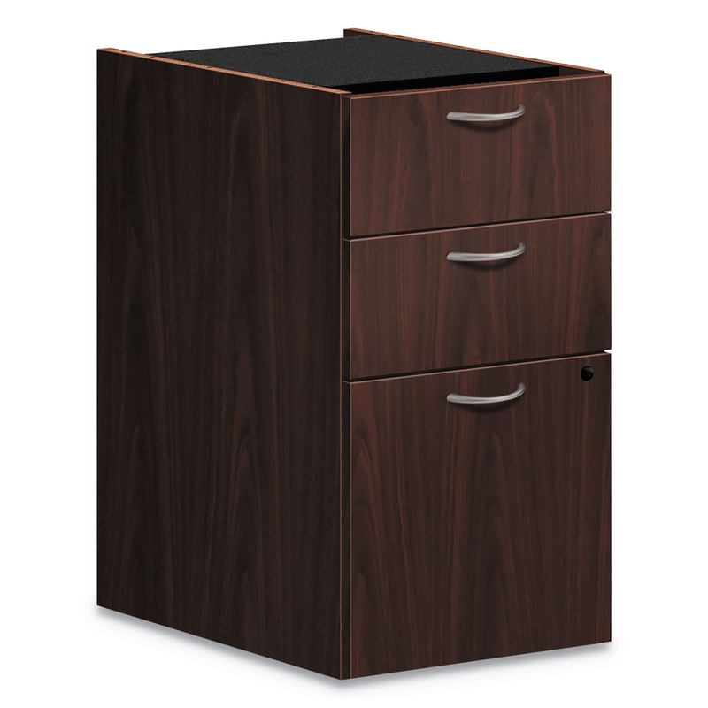 FOUNDATION PEDESTAL FILE, 15.42W X 20.41D X 27.83H, BOX/BOX/FILE, MAHOGANY