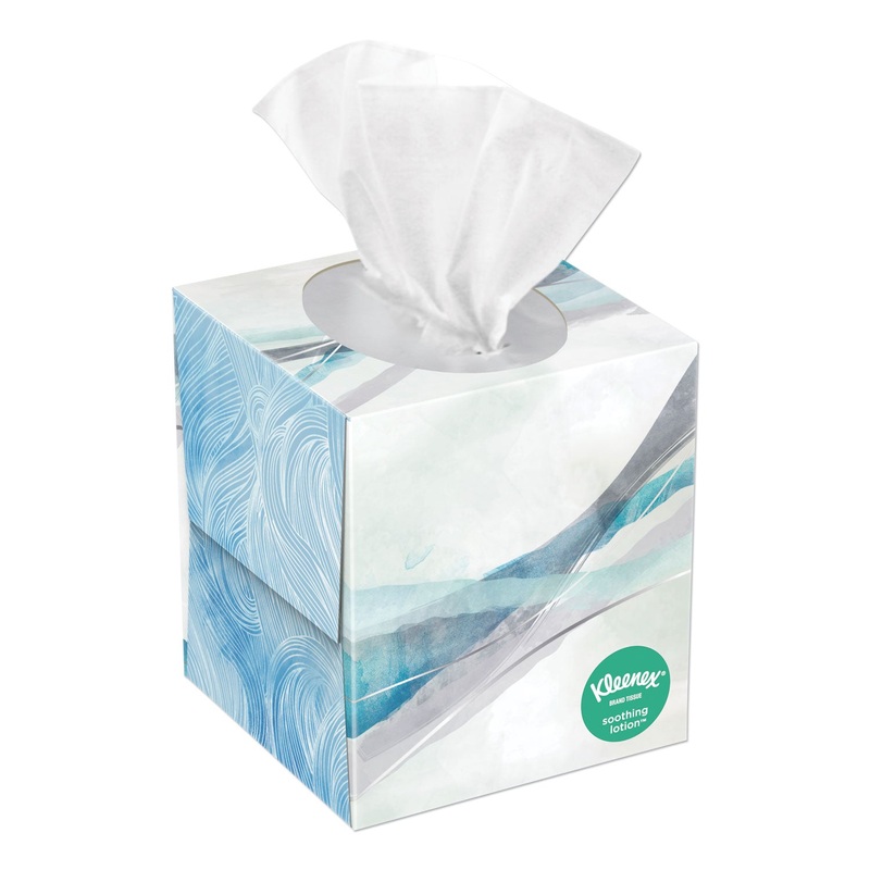LOTION FACIAL TISSUE, 2-PLY, WHITE, 65 SHEETS/BOX, 27 BOXES/CARTON