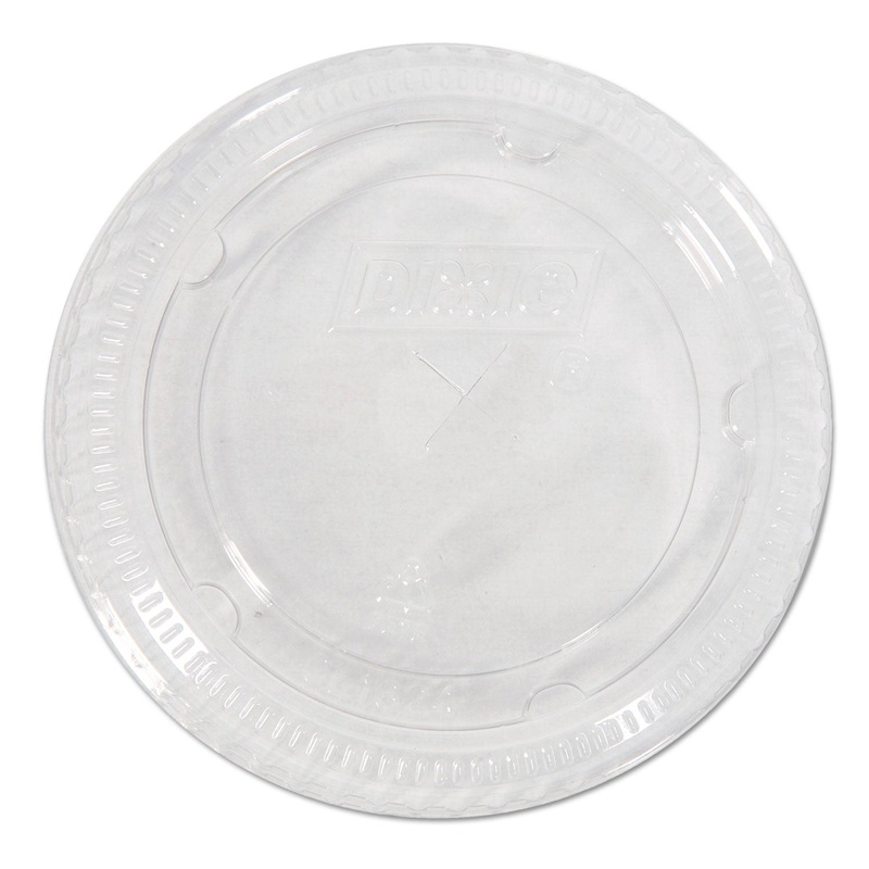 COLD DRINK CUP LIDS, FITS 16-24 OZ PLASTIC COLD CUPS, CLEAR,100/PACK, 10 PACKS/CARTON