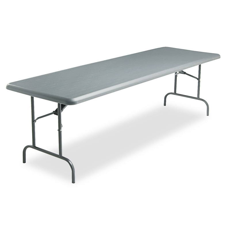 INDESTRUCTABLES TOO 1200 SERIES FOLDING TABLE, 96W X 30D X 29H, CHARCOAL