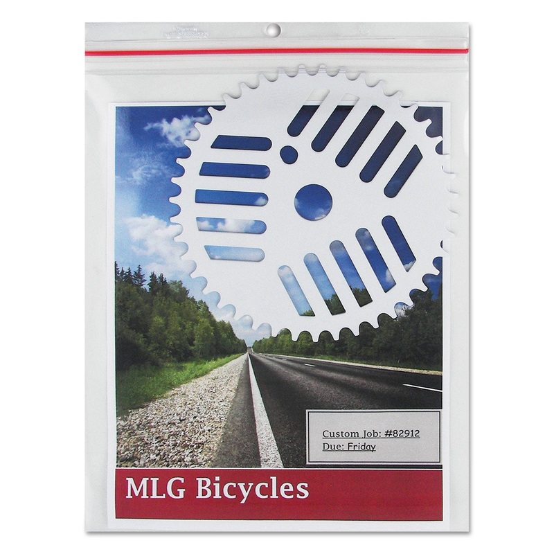 Industrial Zipper Seal Shop Ticket Holders, Vinyl, Clear, 55″, 9 X 12, 15/bx