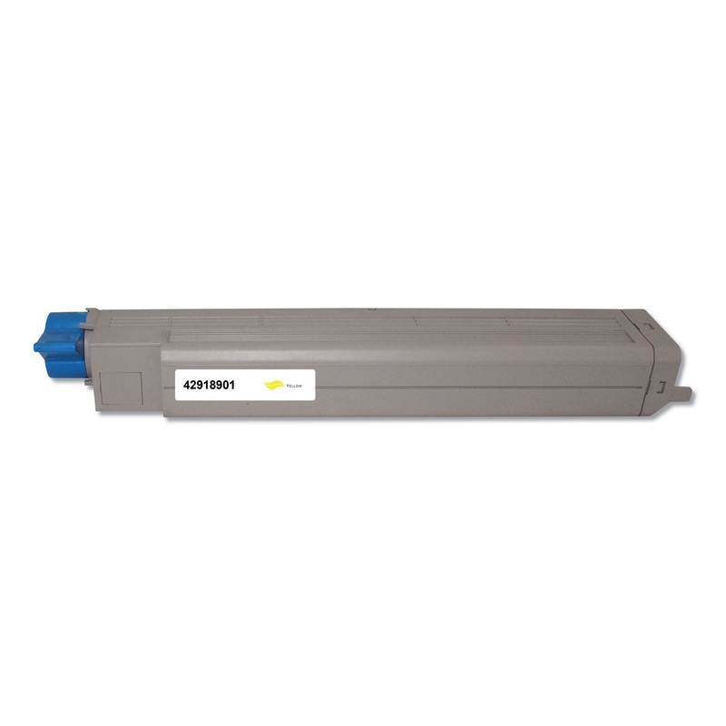 REMANUFACTURED 42918901 (TYPE C7) TONER, 15000 PAGE-YIELD, YELLOW