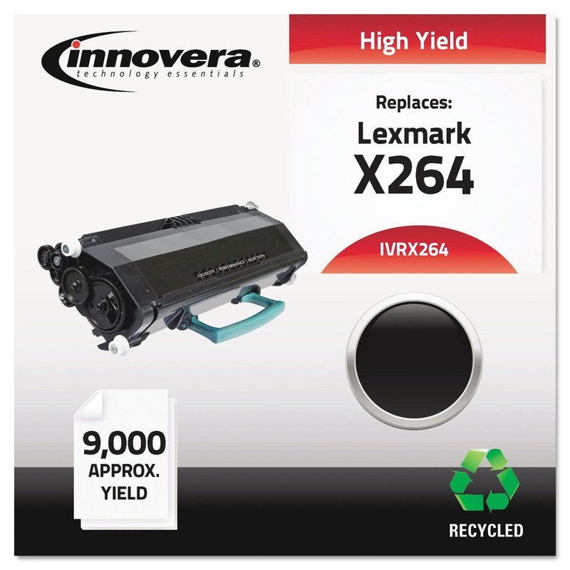 REMANUFACTURED X264H11G HIGH-YIELD TONER, 9000 PAGE-YIELD, BLACK