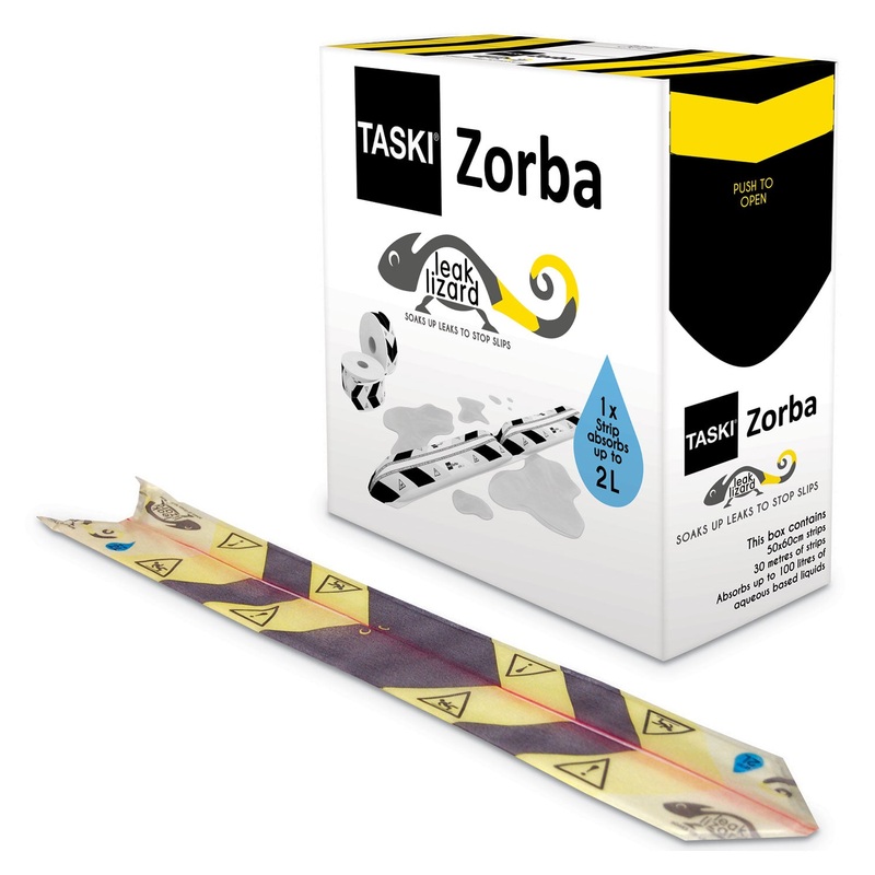 ZORBA ABSORBENT CONTROL STRIPS, 0.5 GAL, 4.7″ X 23.6″, 50/PACK