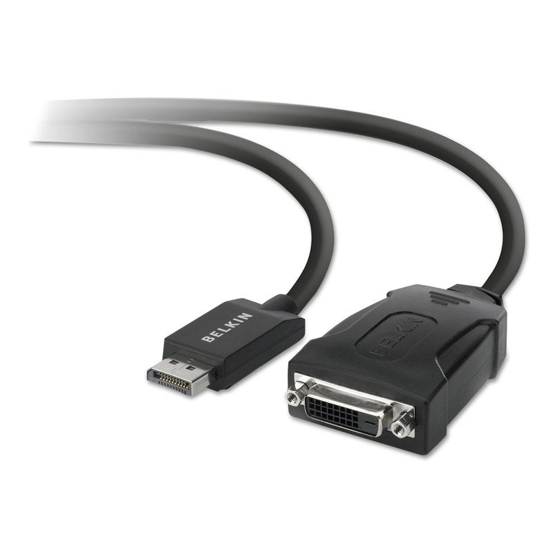 Displayport To Dvi Adapter, 5″, Black
