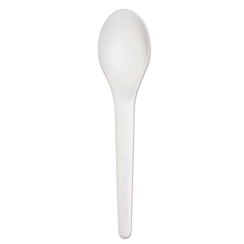 Plantware Renewable & Compostable Spoon – 6″, 50/pk, 20 Pk/ct