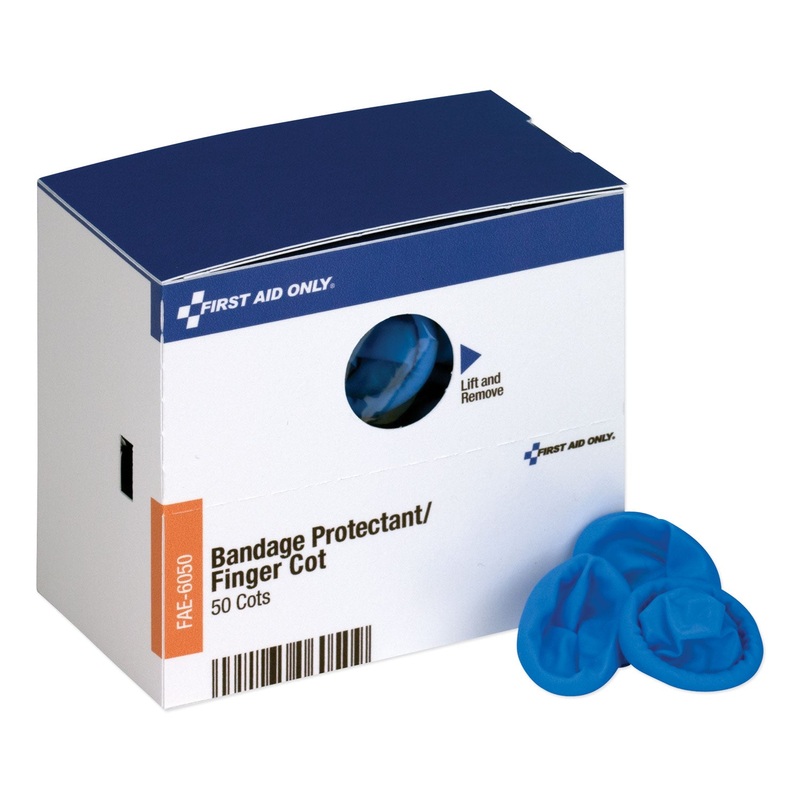SMARTCOMPLIANCE REFILL FINGER COTS, BLUE, NITRILE, 50/BOX