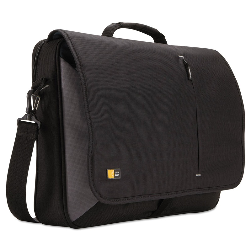 17″ Laptop Messenger, 3 3/8 X 17 3/4 X 13 3/4, Black