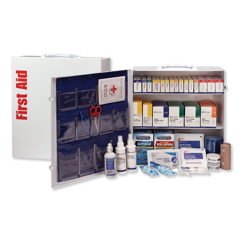 Ansi 2015 Class A+ Type I Industrial First Aid Kit 100 People, 676 Pieces