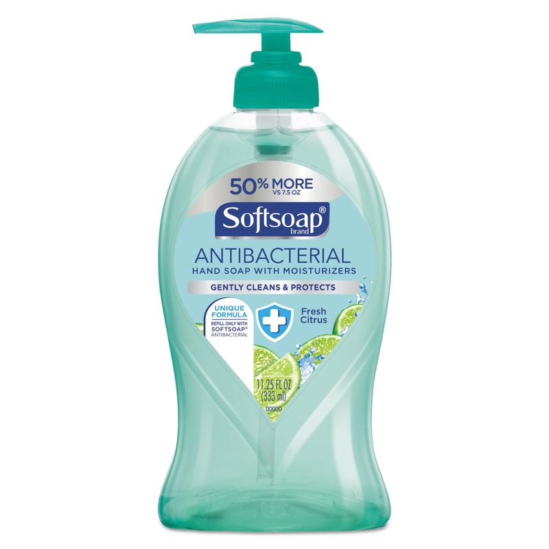 Antibacterial Hand Soap, Fresh Citrus, 11 1/4 Oz Pump Bottle