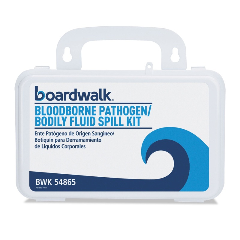 Bloodborne Pathogen Kit, 30 Pieces, 3″ X 8″ X 5″, White