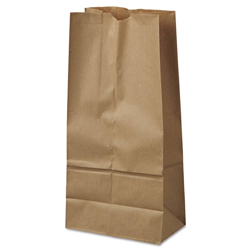 GROCERY PAPER BAGS, 40 LBS CAPACITY, #16, 7.75″W X 4.81″D X 16″H, KRAFT, 500 BAGS