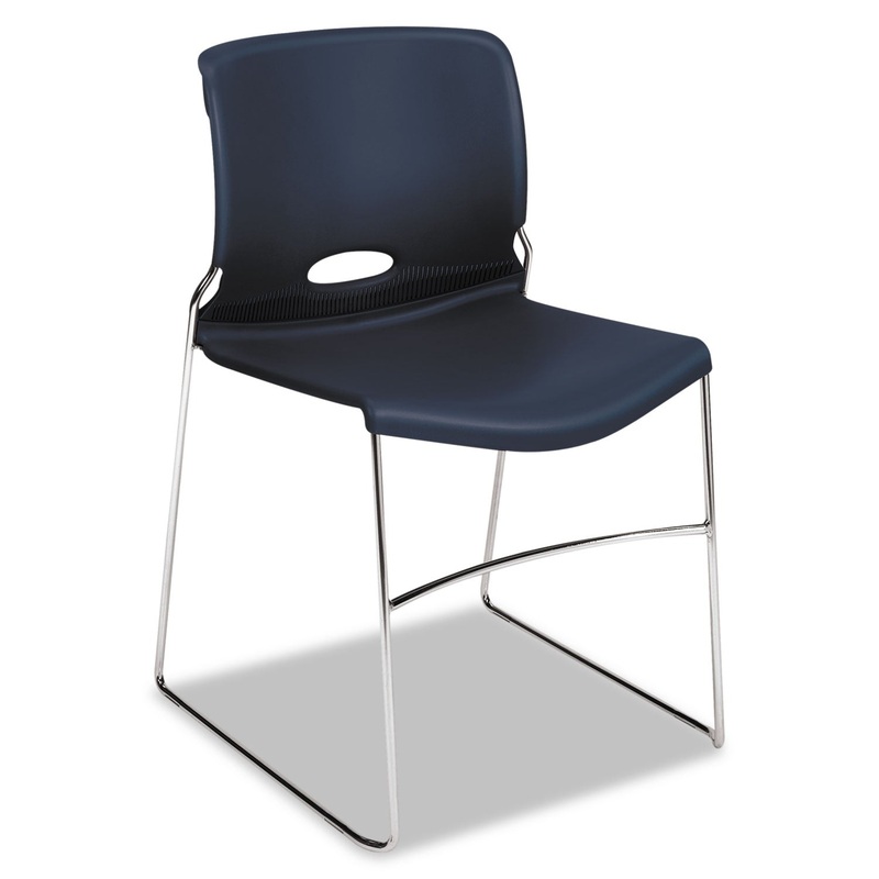 OLSON STACKER HIGH DENSITY CHAIR, REGATTA SEAT/REGATTA BACK, CHROME BASE, 4/CARTON