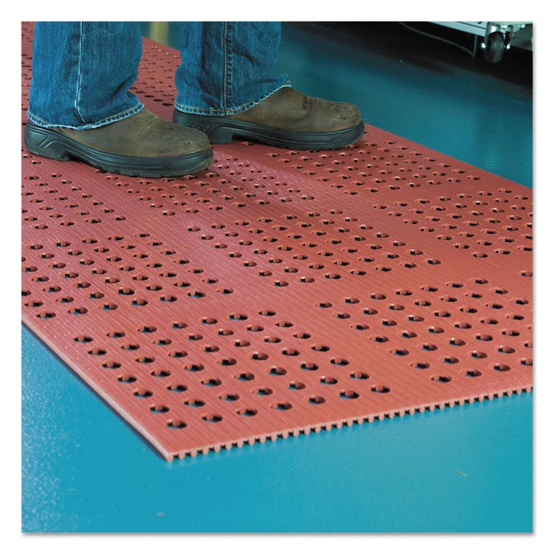 Pro Lite Four-Way Drain Mat, 24 X 36, Terra Cotta