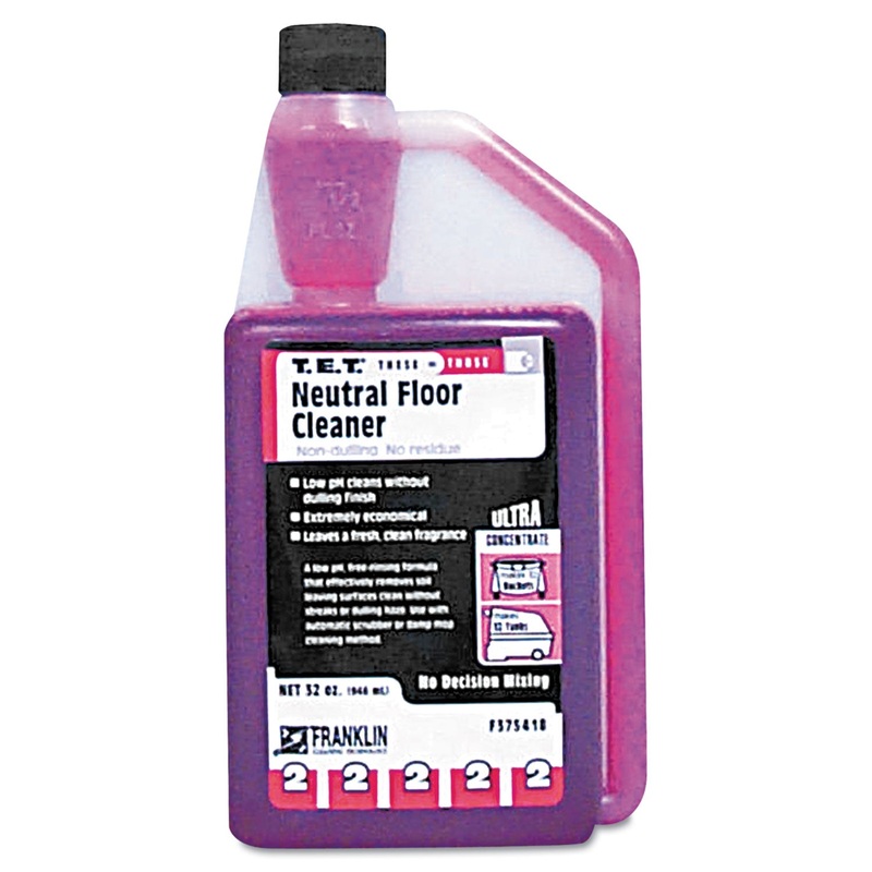 T.e.t. #2 Neutral Floor Cleaner, Citrus, 32oz Bottle, 3/carton
