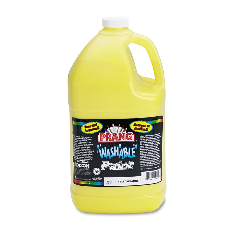 Washable Paint, Yellow, 1 Gal