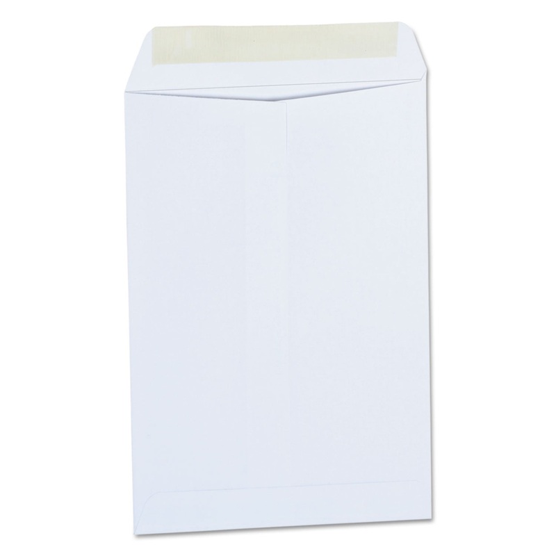 CATALOG ENVELOPE, #1 3/4, SQUARE FLAP, GUMMED CLOSURE, 6.5 X 9.5, WHITE, 500/BOX