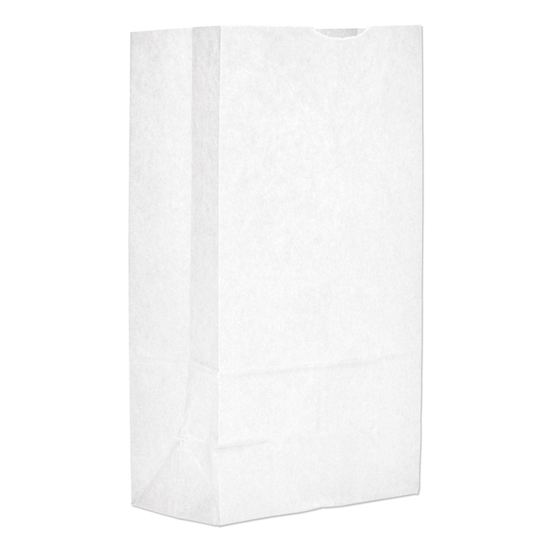 GROCERY PAPER BAGS, 35 LBS CAPACITY, #12, 7.06″W X 4.5″D X 12.75″H, WHITE, 1,000 BAGS