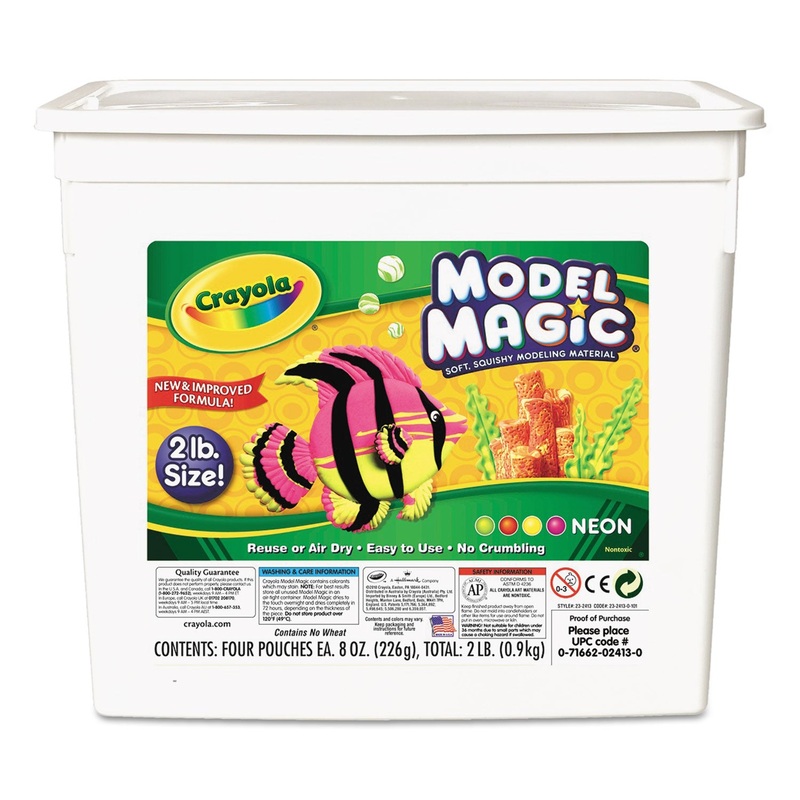 Model Magic Modeling Compound, 8 Oz Each/neon, 2 Lbs.