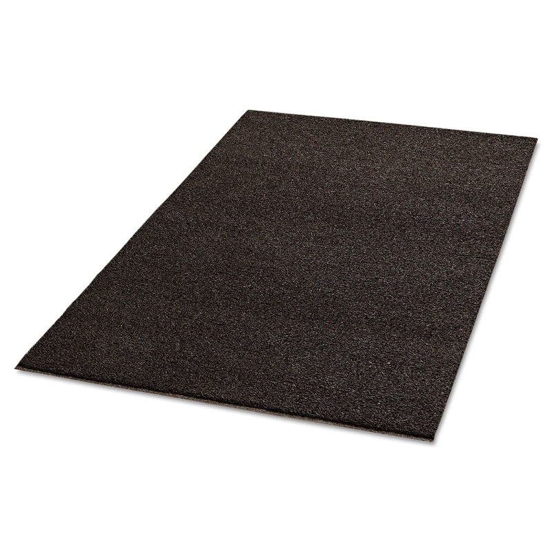 Spaghetti Vinyl-Loop Floor Mat, Vinyl, 36 X 60, Brown